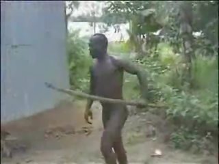 Magnificent teruk mentah keras warga afrika hutan seks / persetubuhan!