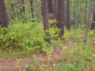 Walking with my stepsister in the forest park&period; dirty clip blog&comma; Live video&period; - POV