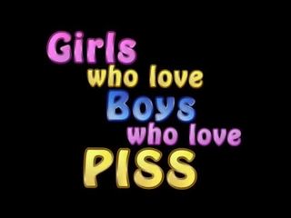 Girls who love boys who love piss 1
