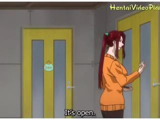 Anime dívka levý v a puddle na připojenými opčními