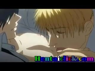 Hentai homosexual chico teniendo duro sexo y amor