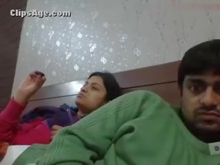 Young beautiful newly wed desi couple hot strip action