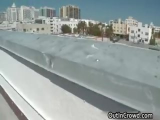 Dude Receives Gazoo Fucked On Roof Of Building