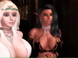 Sexy Animated Elf With Huge Melons