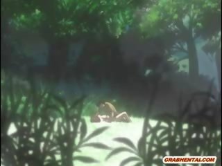 Virgin Hentai Cutie Brutally Poked By Stranger In The Forest