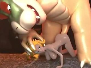 Princess Peach fucked by Bowser