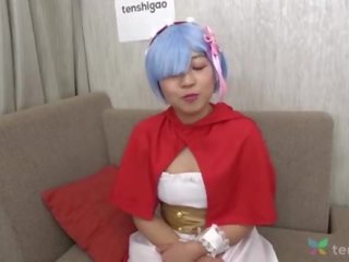 Japonais riho en son favorite l'anime costume vient à entretien avec nous à tenshigao - johnson suçage et balle léchage amateur canapé coulage 4k &lbrack;part 2&rsqb;
