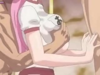 Big Meloned Anime Slut Gets Mouth Filled
