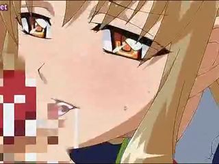 Kohout devouring anime dospívající fena