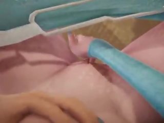 Futa Frozen - Elsa gets creampied by Anna - 3D sex clip